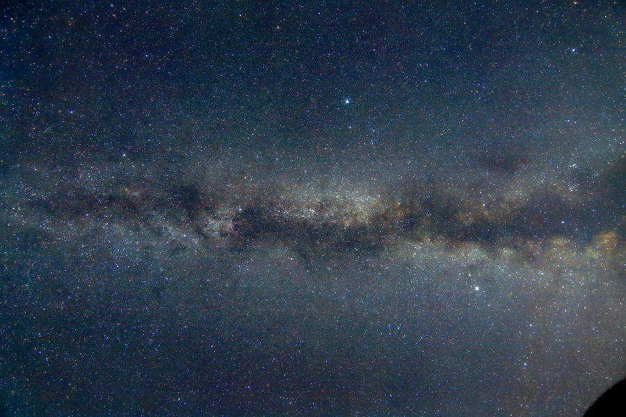 Sommermilchstraße in Jessnigk am hellen Sommerhimmel