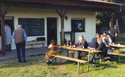 Im HTT-Biergarten