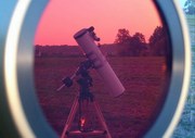 Der Intes 6 Zoll Maksutov spiegelt sich im 140mm Coronado