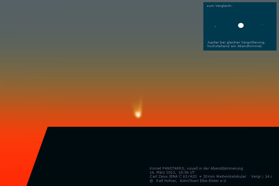Komet PANSTARRS &nbsp; &copy; Ralf Hofner